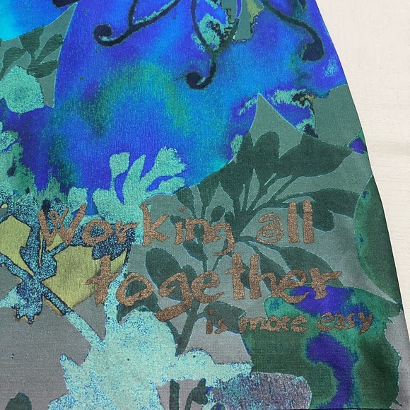 Desigual M blue/green walking all Together is more easy dress - Picture 4 of 14